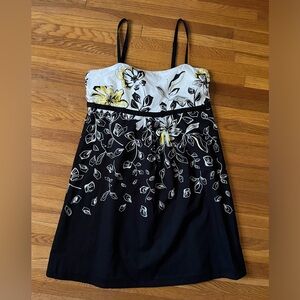 Jantzen Cotton Flowered Black & White Sundress
